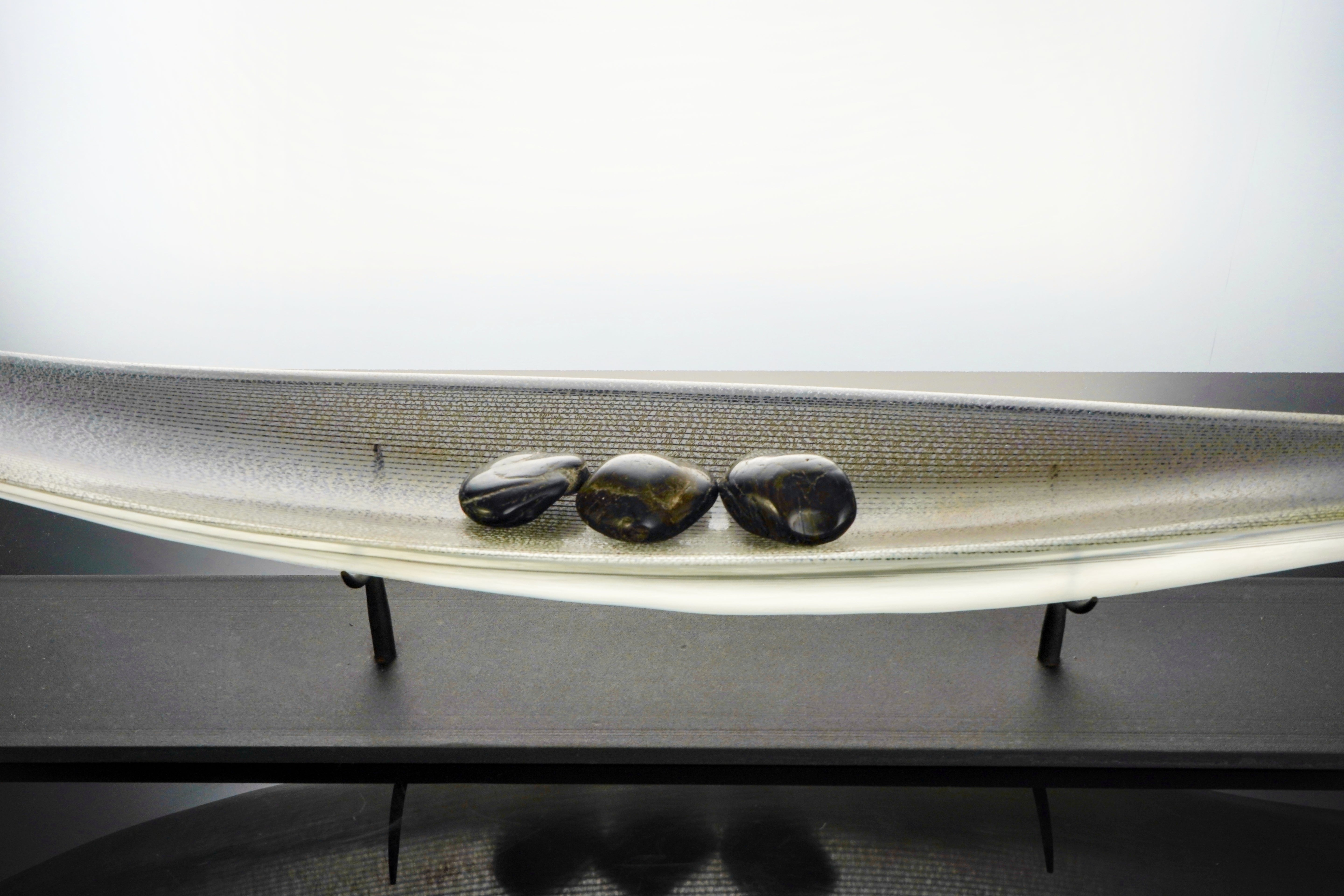 Edols & Elliott - 带支架的斜倚叶 - 银色