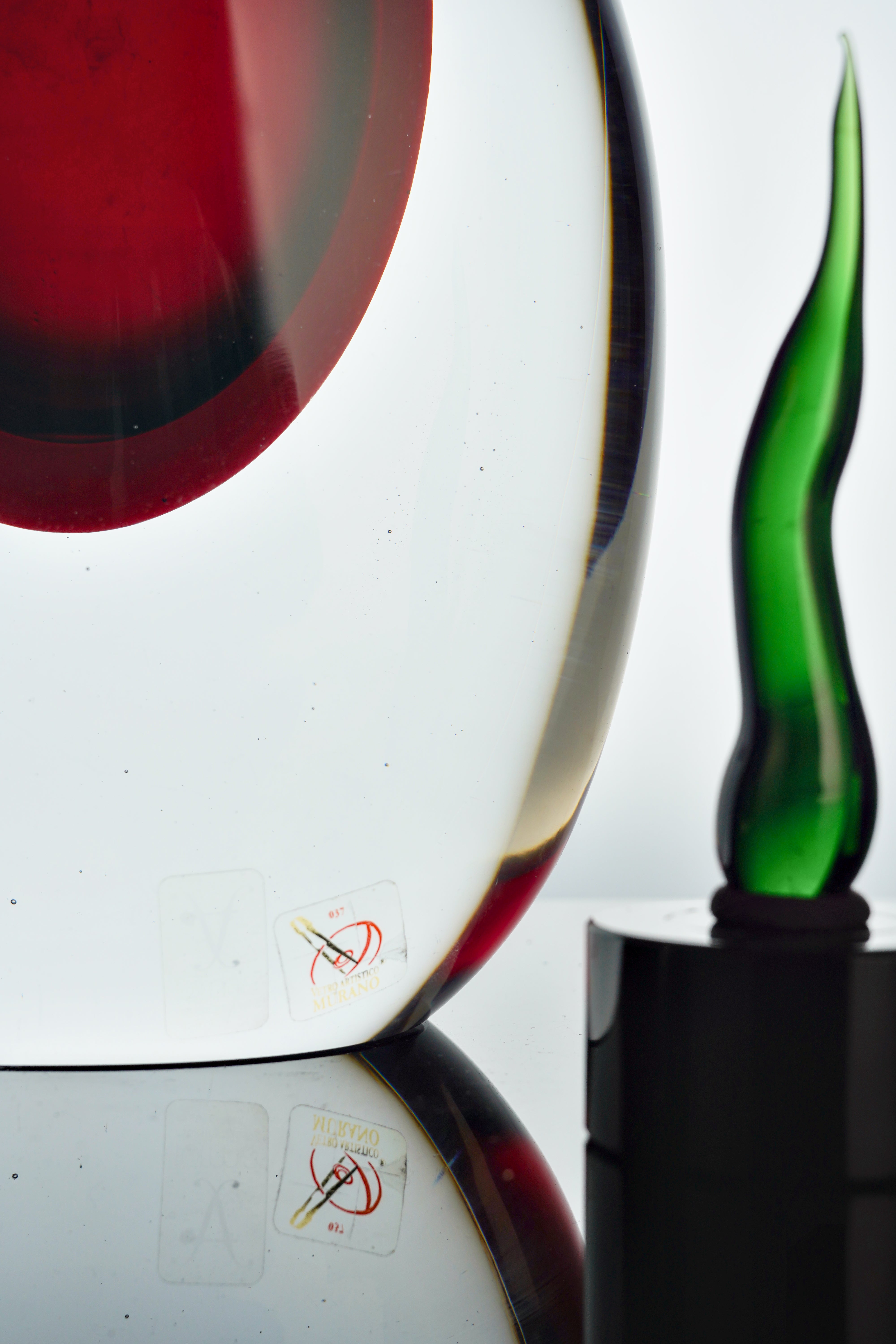 Formia Murano - Vaso alto in vetro Mila - Rosso