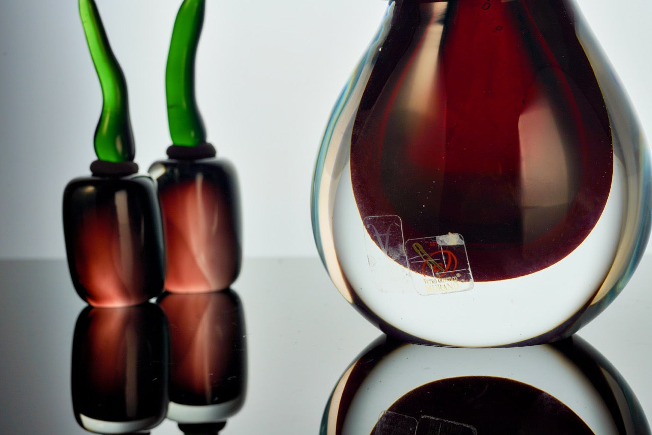 Formia Murano - Vaso Mila in vetro corto - Rosso