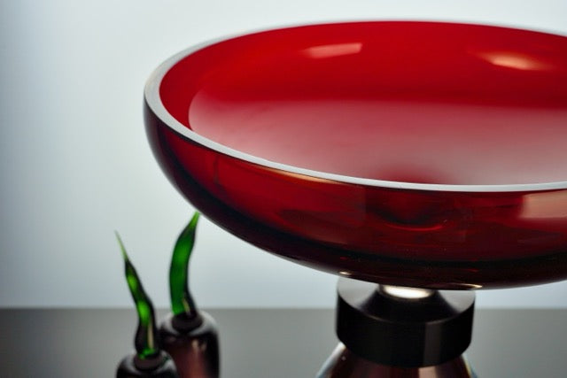 Formia Murano - Vaso Mila in vetro corto - Rosso