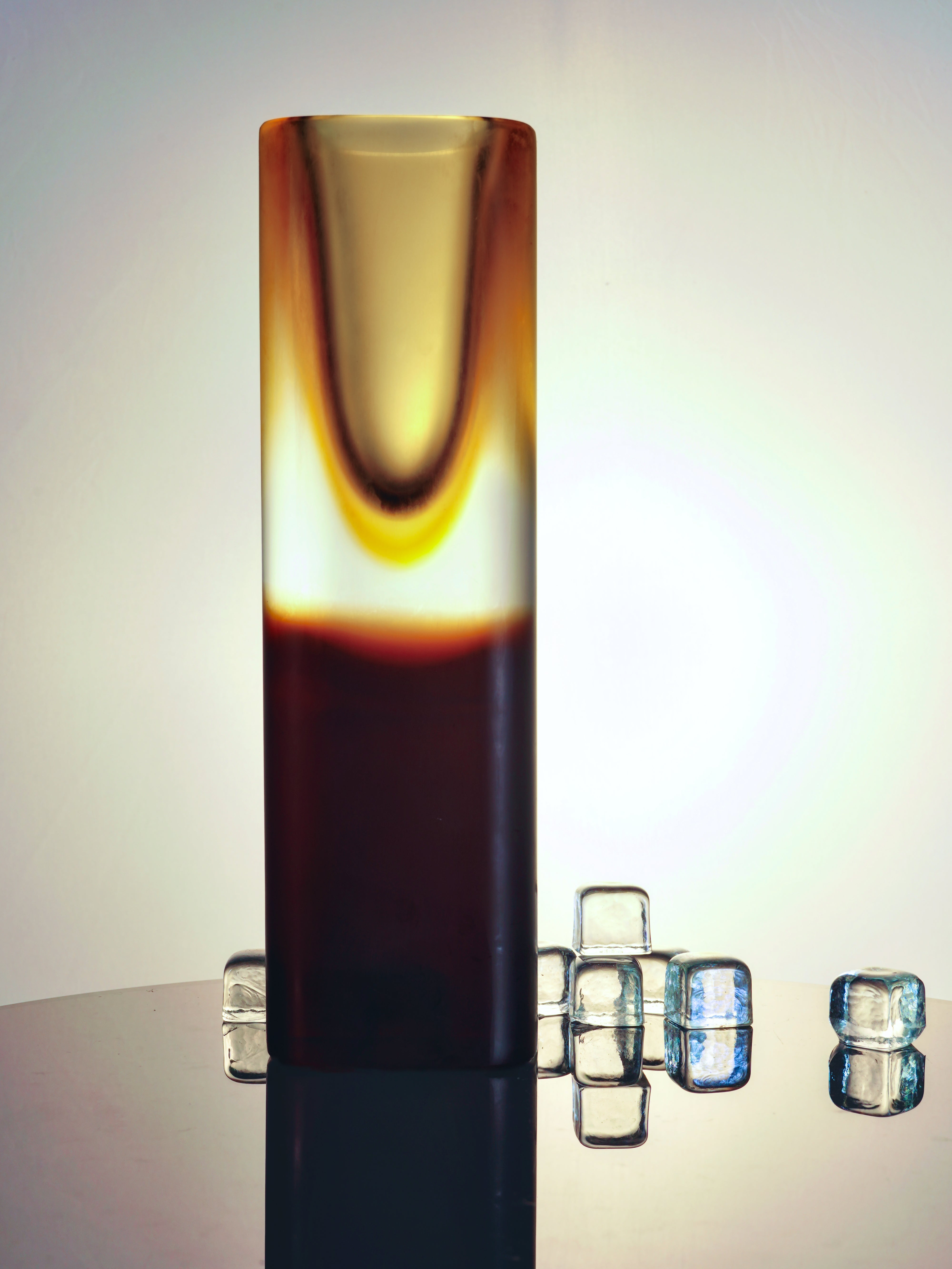 Vivarini Murano - 哲学高花瓶 - 棕色