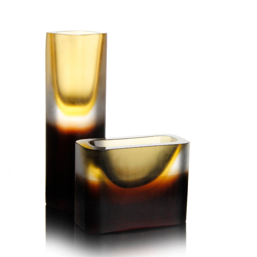 Vivarini Murano - 哲学高花瓶 - 棕色