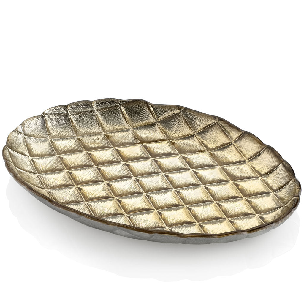 IVV Italia - Piatto Ovale in Velluto - Oro