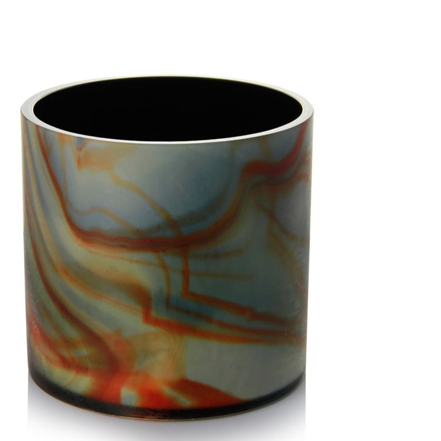 Armani Casa Eagle Stone Tall Vase, handmade in Italy with Murano glass. A luxurious multi-color design that adds sophistication and elegance to any space.