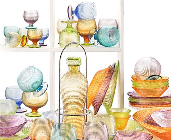 IVV Italian Glass - Multicolour Charger Plate - Green