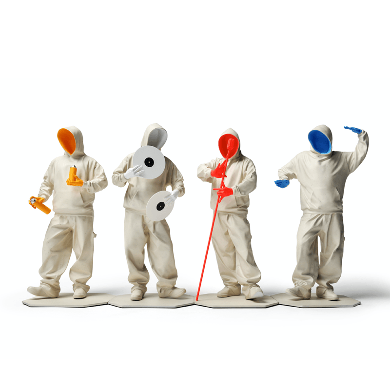 Huang YuLong - Scultura NESW (set di 4) - Edizione limitata