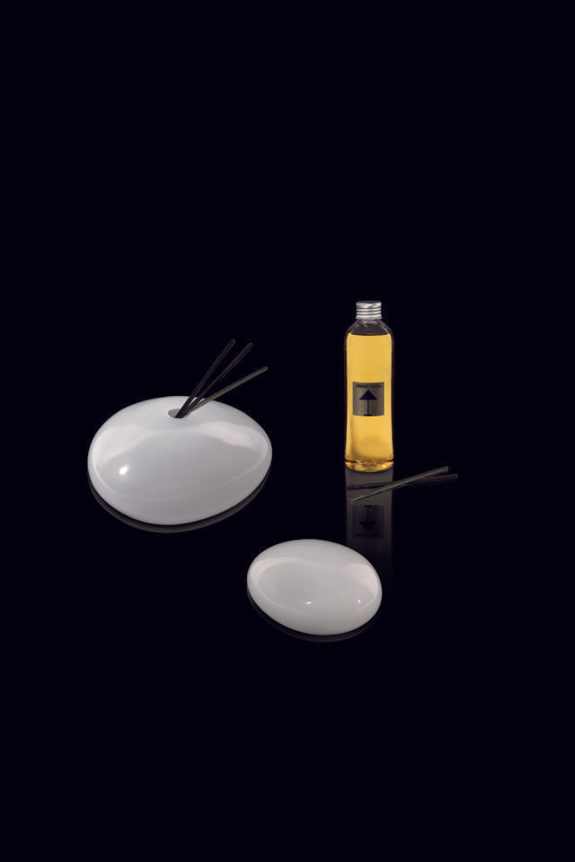 Armani Casa Vase, handmade in Italy with Murano glass. A sleek round shape with a delicate silk finish, adding sophistication and elegance to any space.