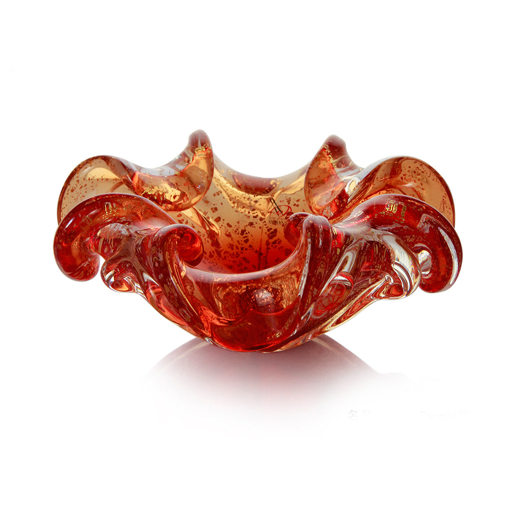 Formia Murano - Aureum Ashtray - Red Gold