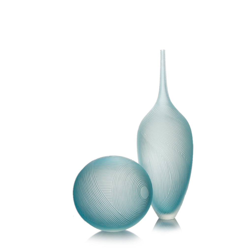 Edols & Elliott - Ocean Flow Glass Ball - Blue