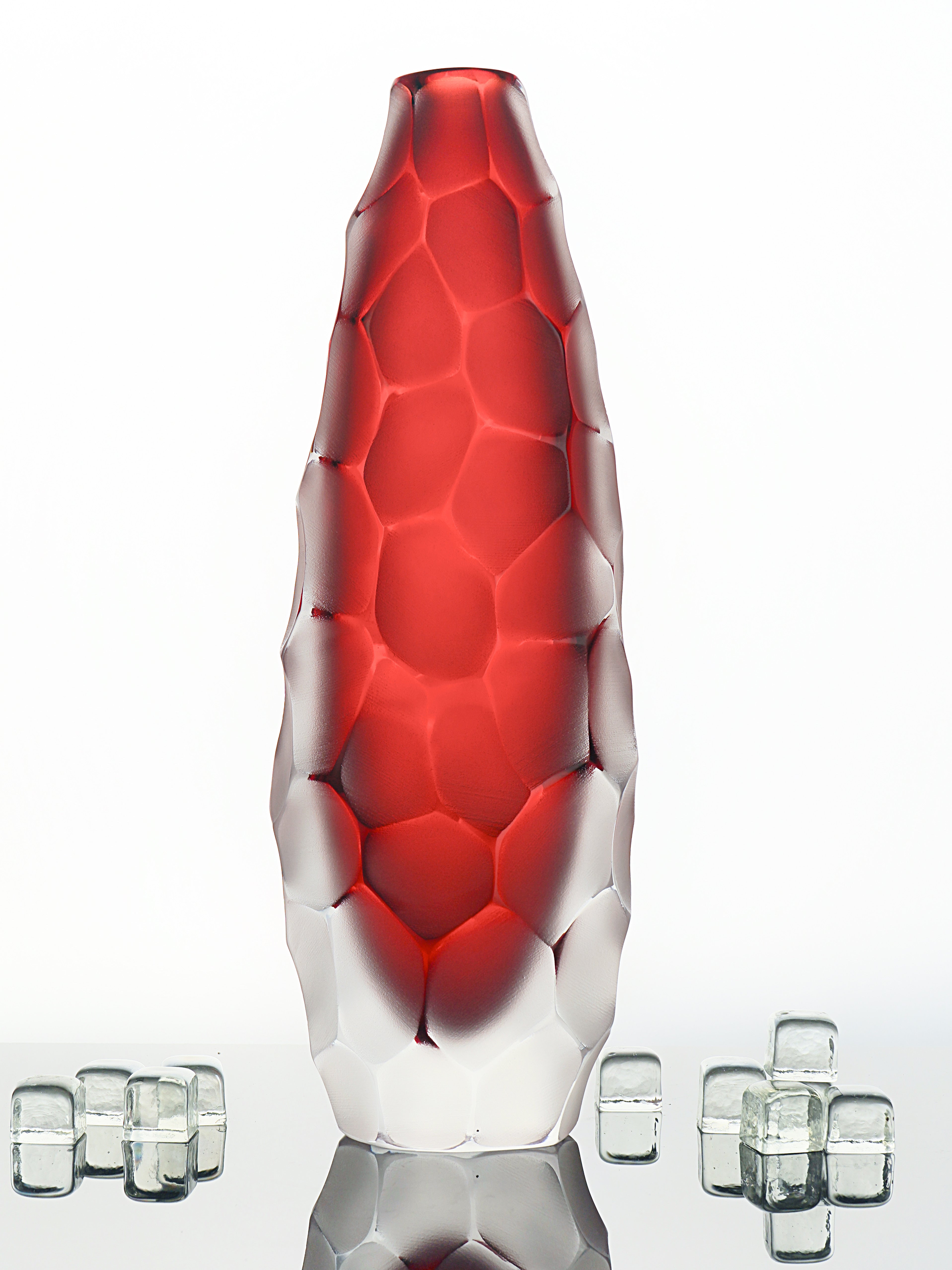 Formia Murano - Invidia Tall Vase - Red