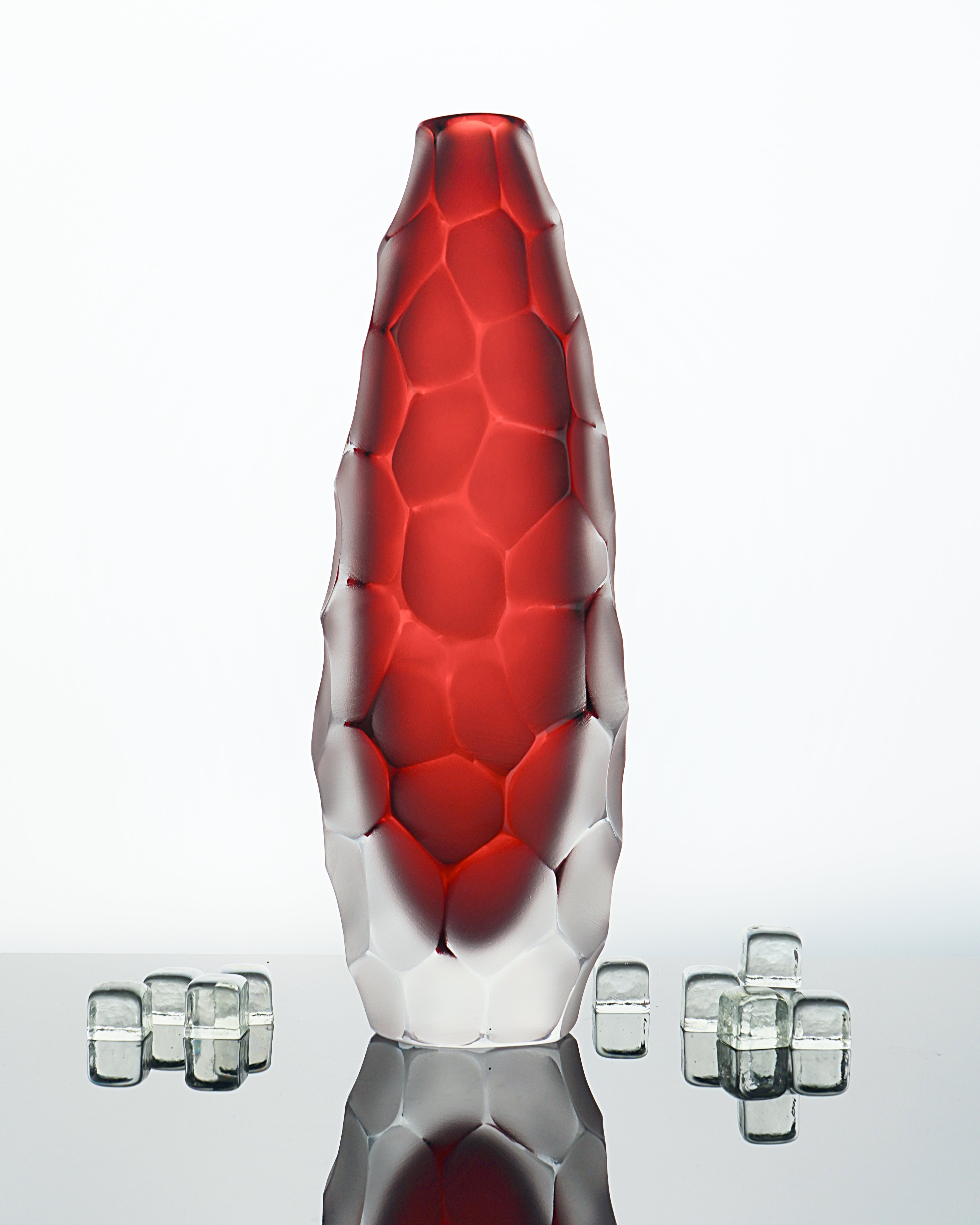 Formia Murano - Invidia Tall Vase - Red