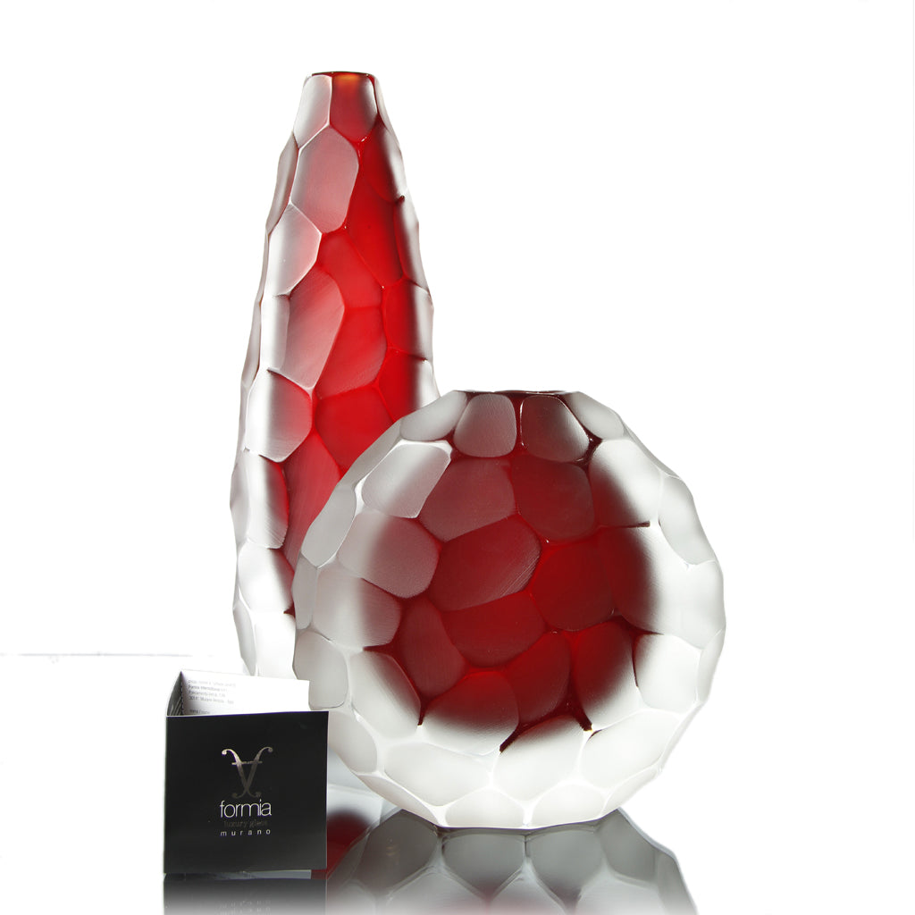 Formia Murano - Invidia Tall Vase - Red