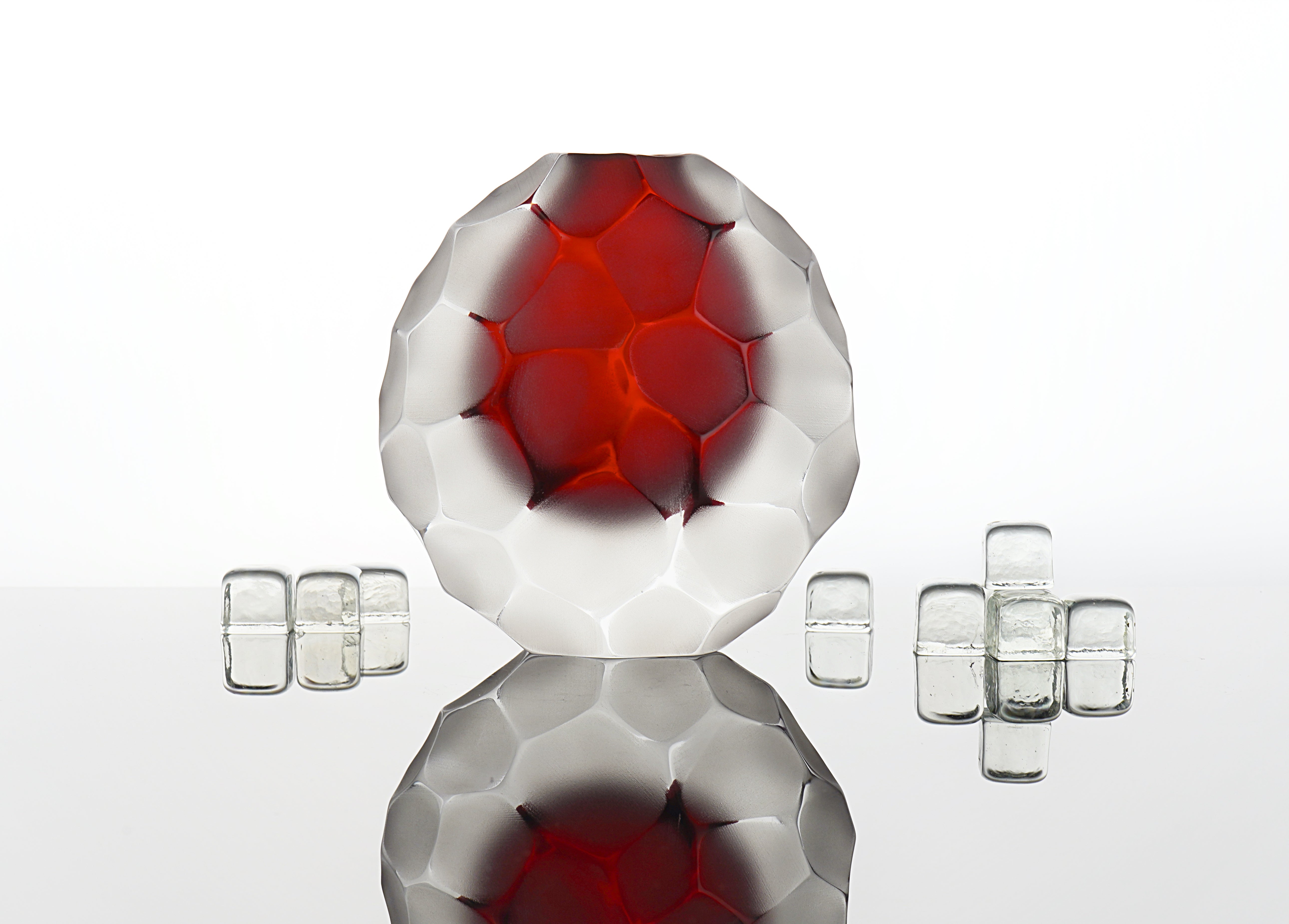 Formia Murano - Invidia Round Vase - Red