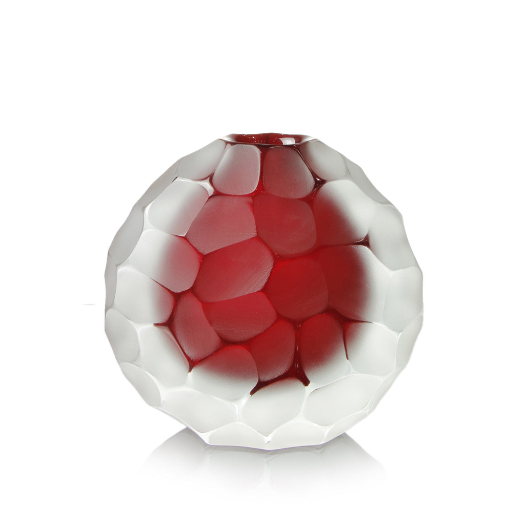 Formia Murano - Invidia Round Vase - Red