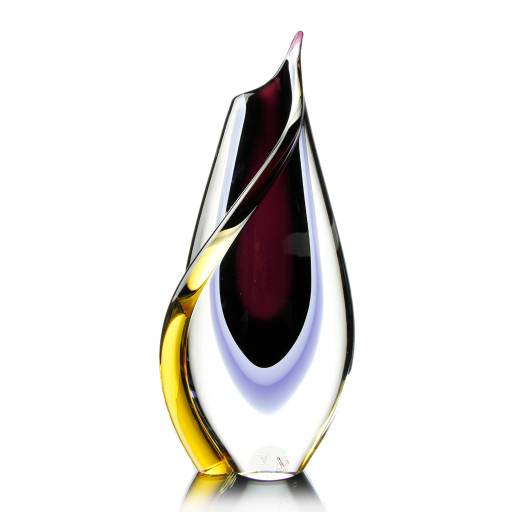 Formia Murano - Sbruffi Glass Vase - Black, Violet