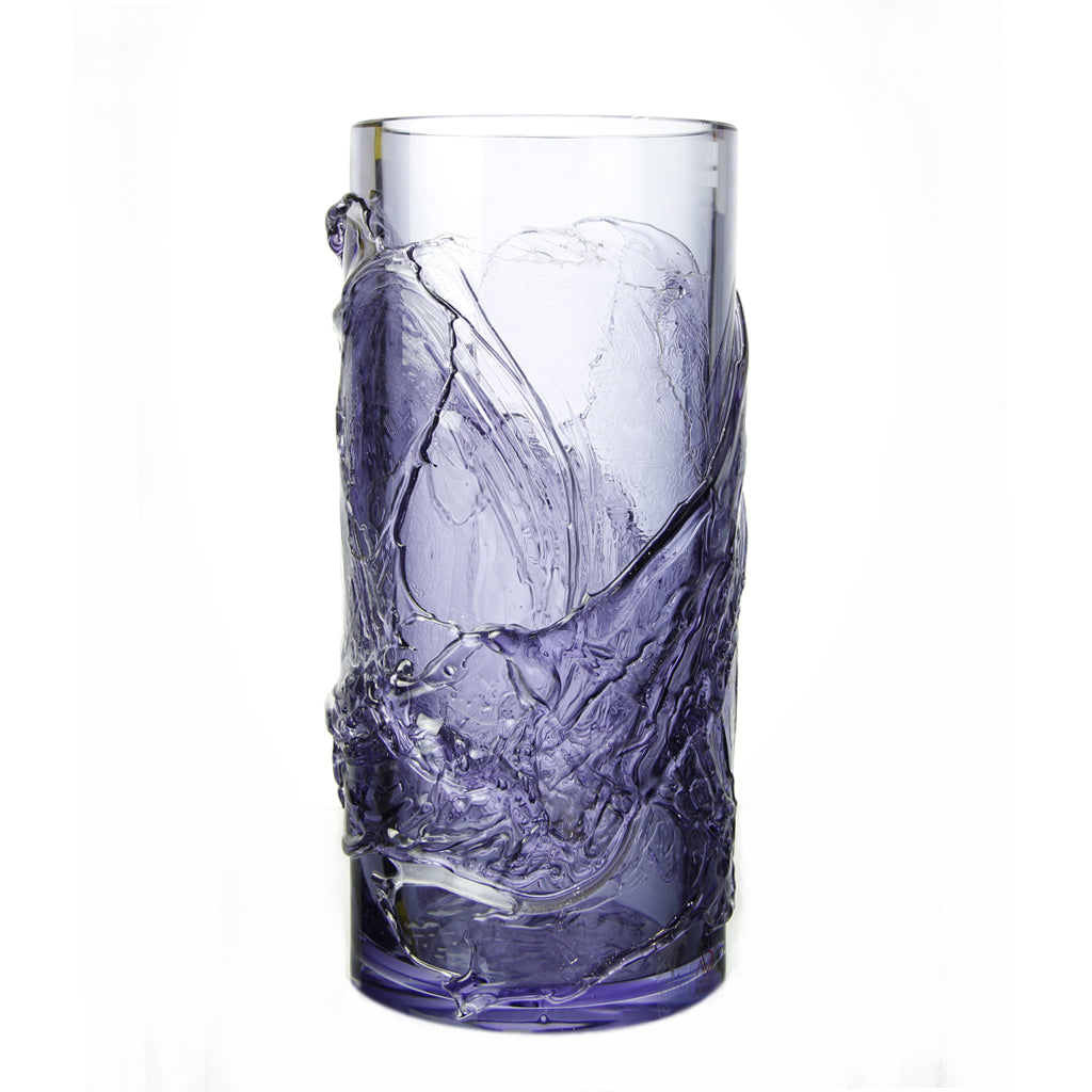 Formia Murano - Wave Art Glass Vase - Violet