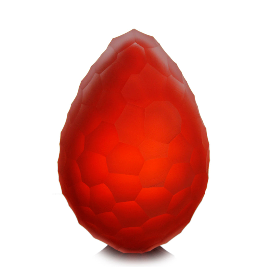 Vivarini Murano - EGG Glass Sculpture - Red