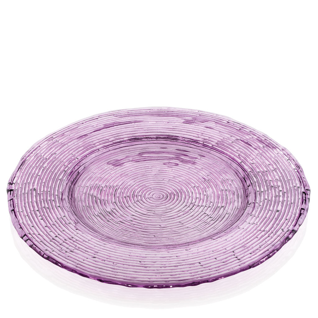 IVV Italian Glass - Multicolour Charger Plate - Amethyst