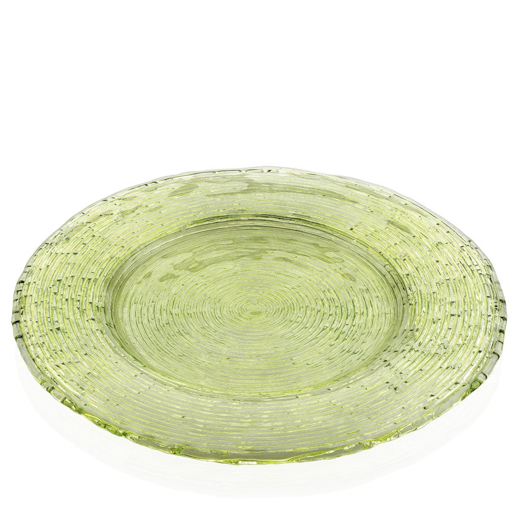 IVV Italian Glass - Multicolour Charger  Plate - Green