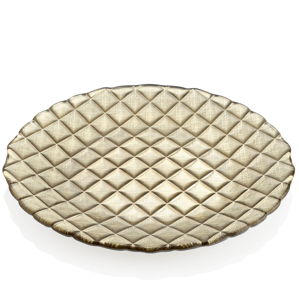 IVV Italian Glass - Velvet Platter - Gold