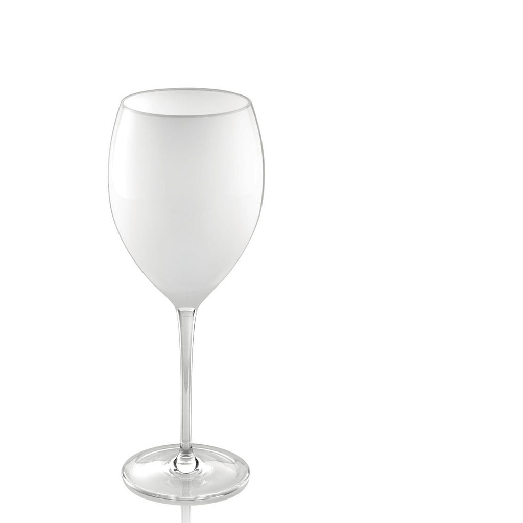 IVV Italian Glass - Dream Goblet Glass - White