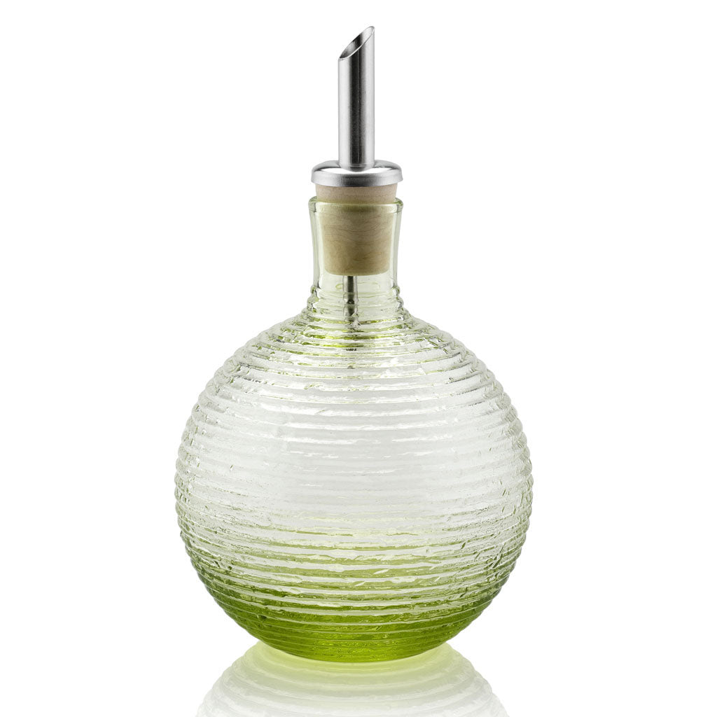 IVV Italian Glass - Wave Oil Bottle - Green