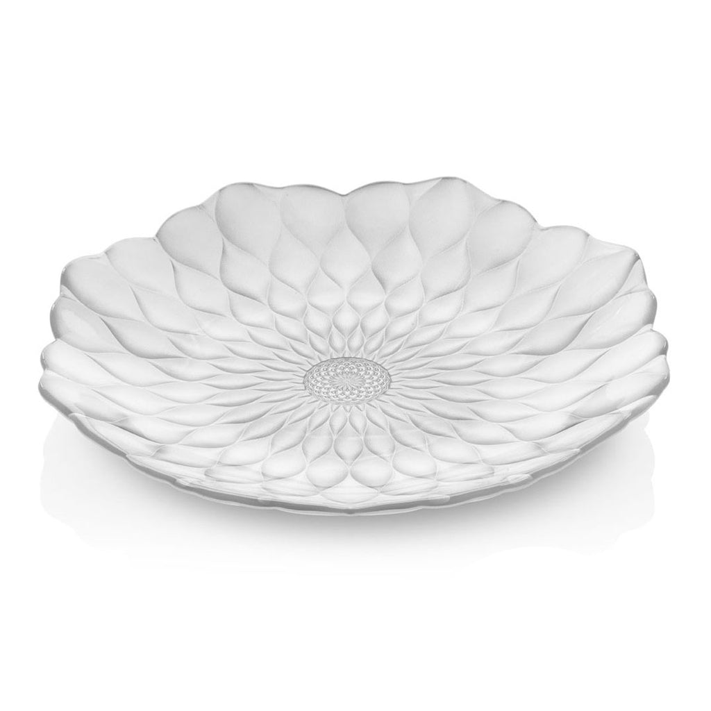 IVV Italian Glass - Lotus Centrepiece Cm 53 Pearly White Decoration