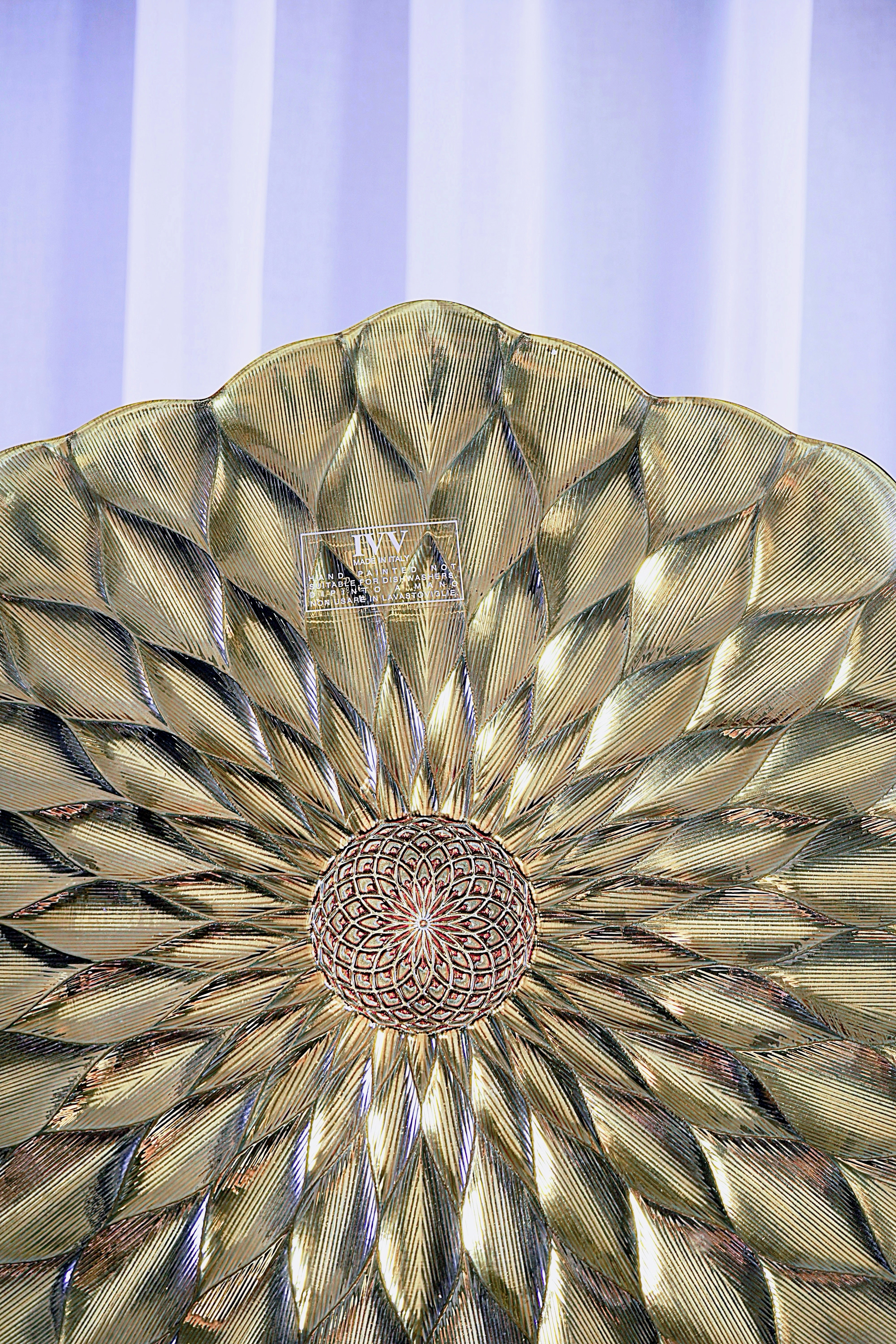 IVV Italian Glass - Lotus Platter - Bronze