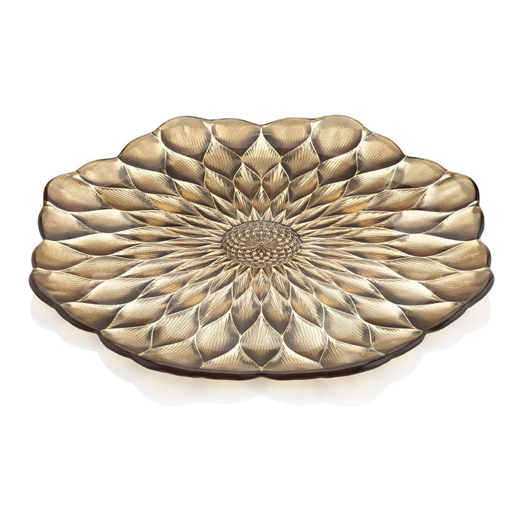 IVV Italian Glass - Lotus Platter - Bronze