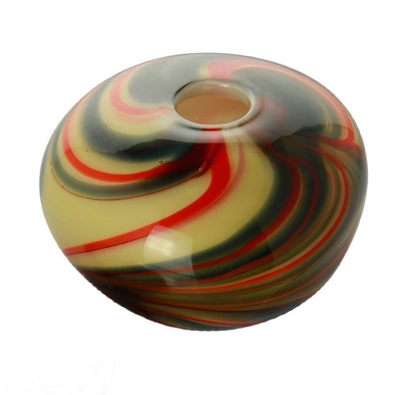 Armani Casa - Eagle Stone Round Vase - Multi Colour