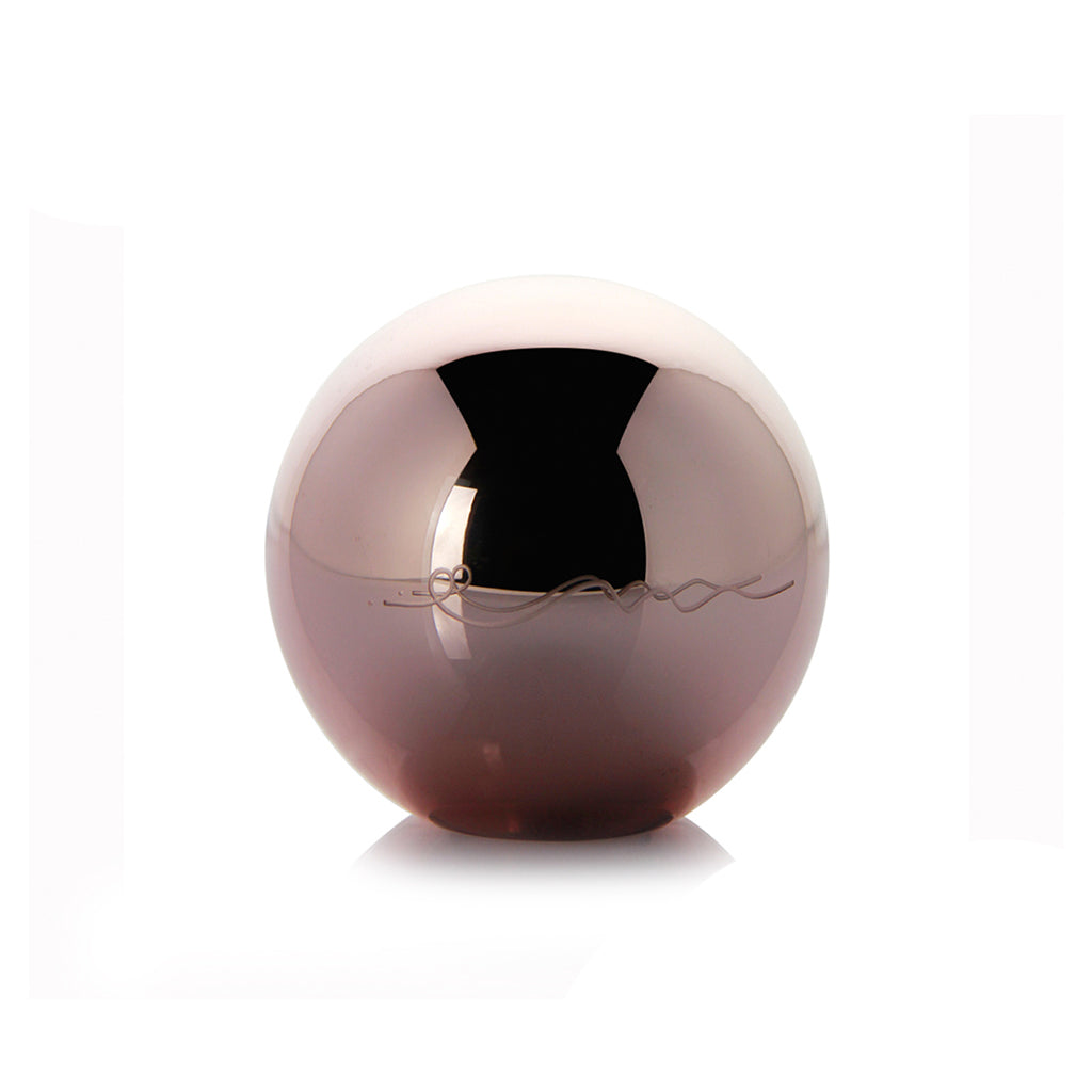 Enzo Miccio - Amethyst Glass Ball Small - Mirrored