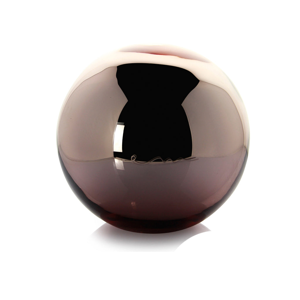 Enzo Miccio - Amethyst Glass Ball Large - Mirrored