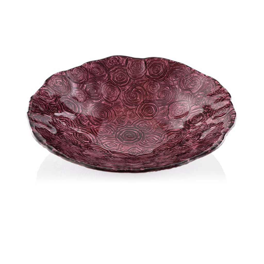 IVV Italian Glass - Roseto Bowl 33cm -  Red