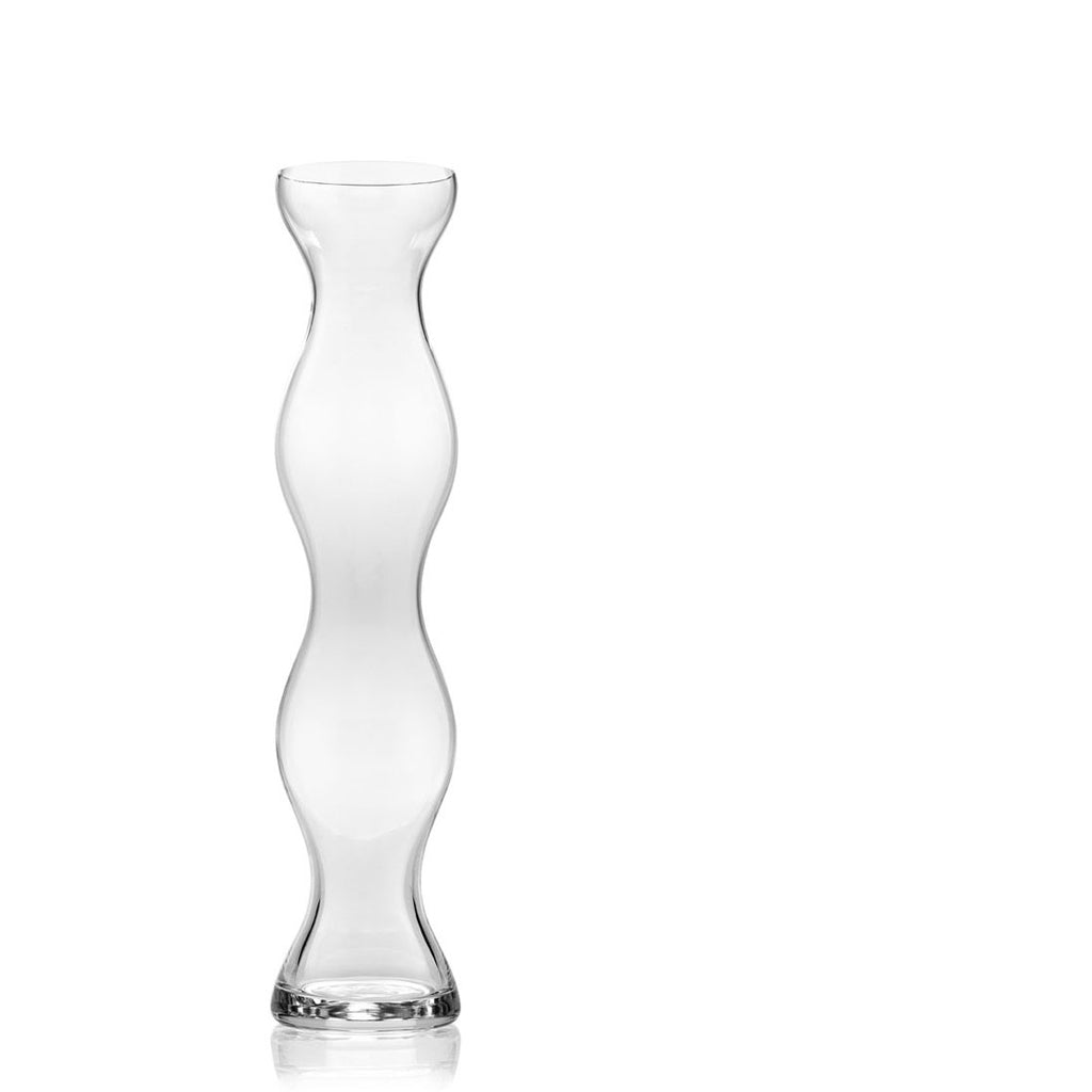 IVV Italian Glass - Style Vase - White Frosted