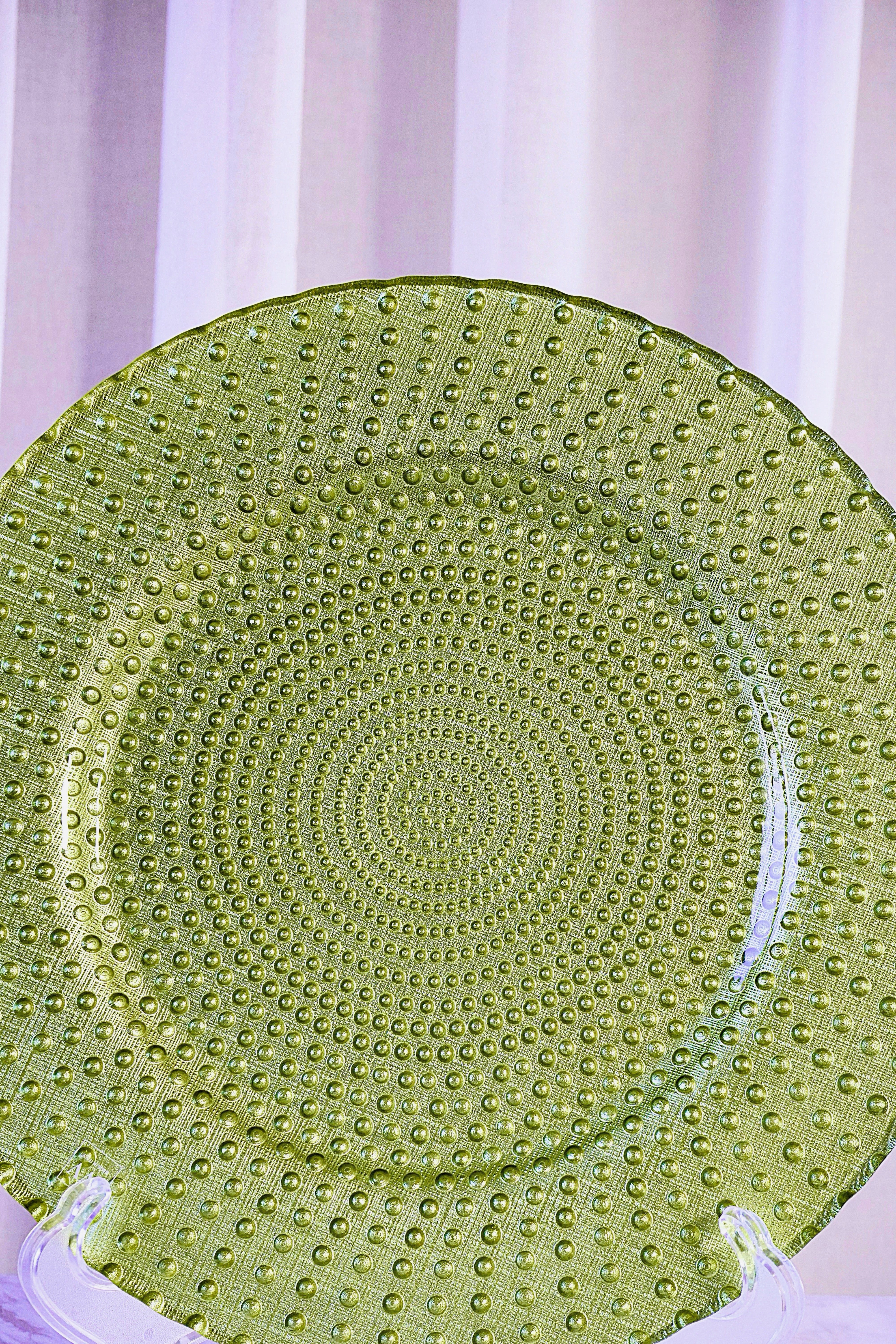 IVV Italian Glass - Sweet Charger Plate - Green