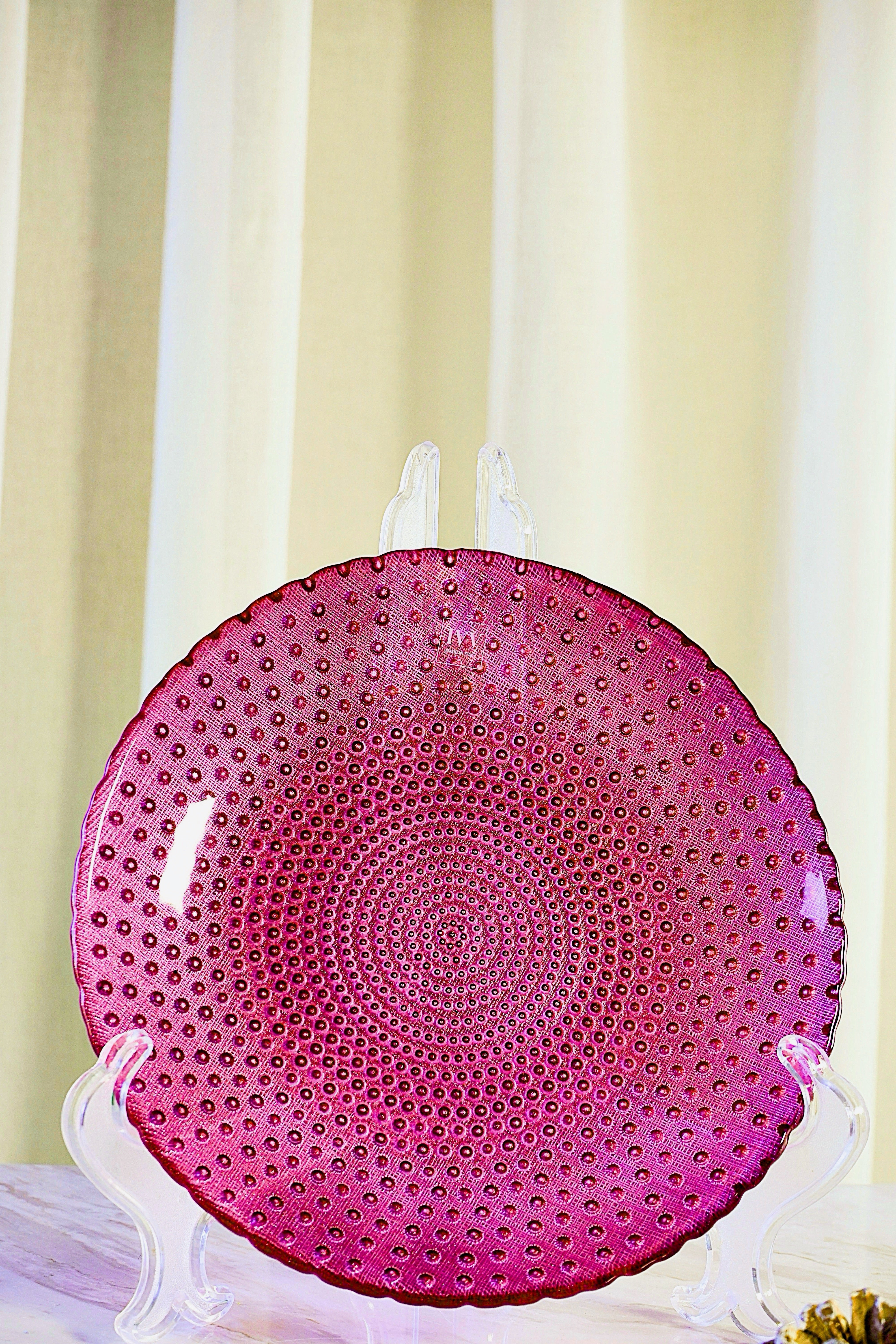 IVV Italian Glass - Sweet Plate 22cm - Purple