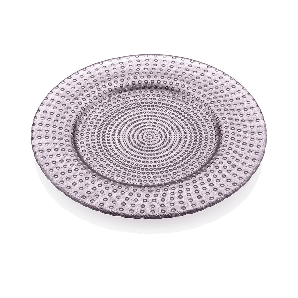 IVV Italian Glass - Sweet Charger Plate - Rosy Beige