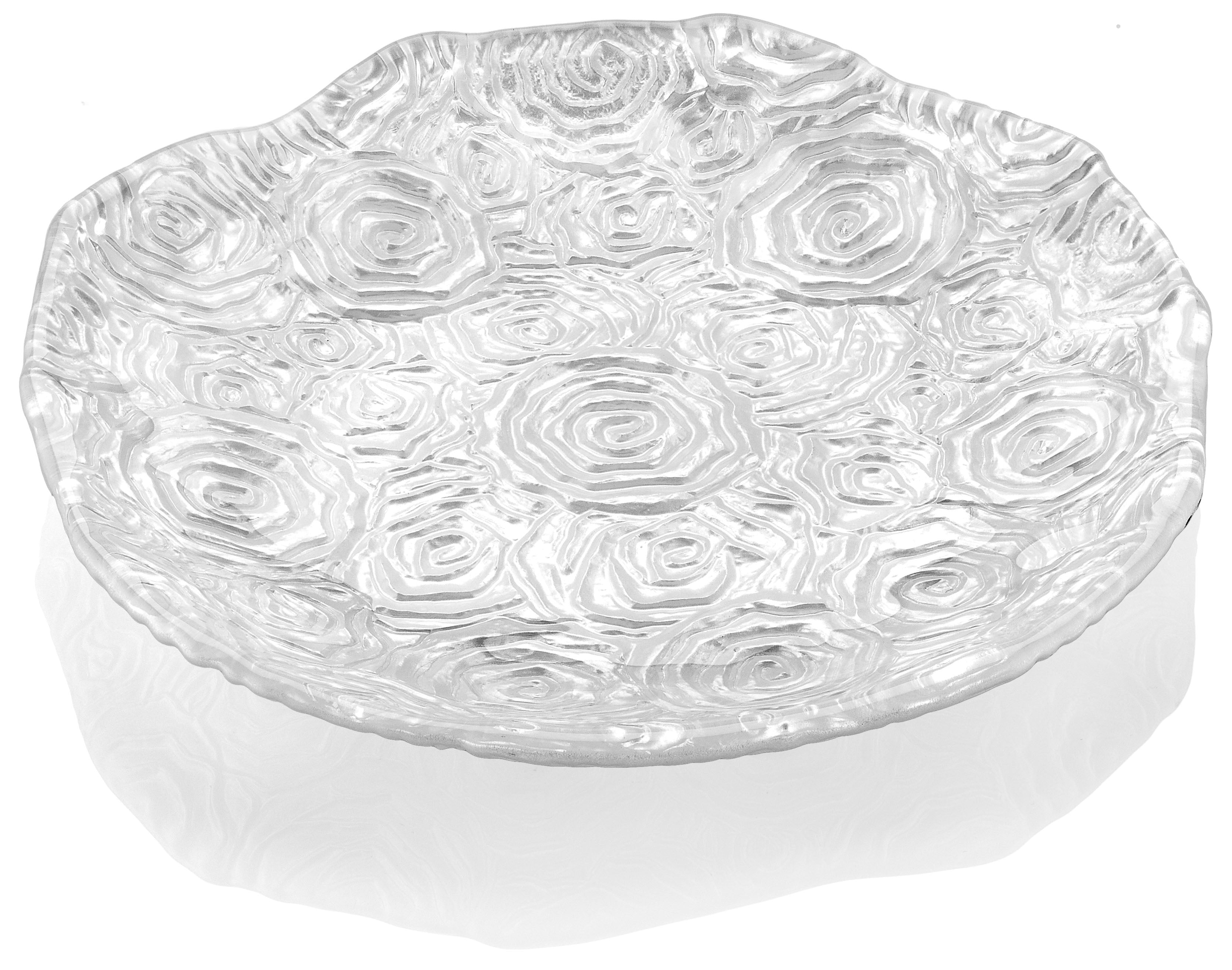 IVV Italian Glass - Roseto Plate 22cm - Pearly White