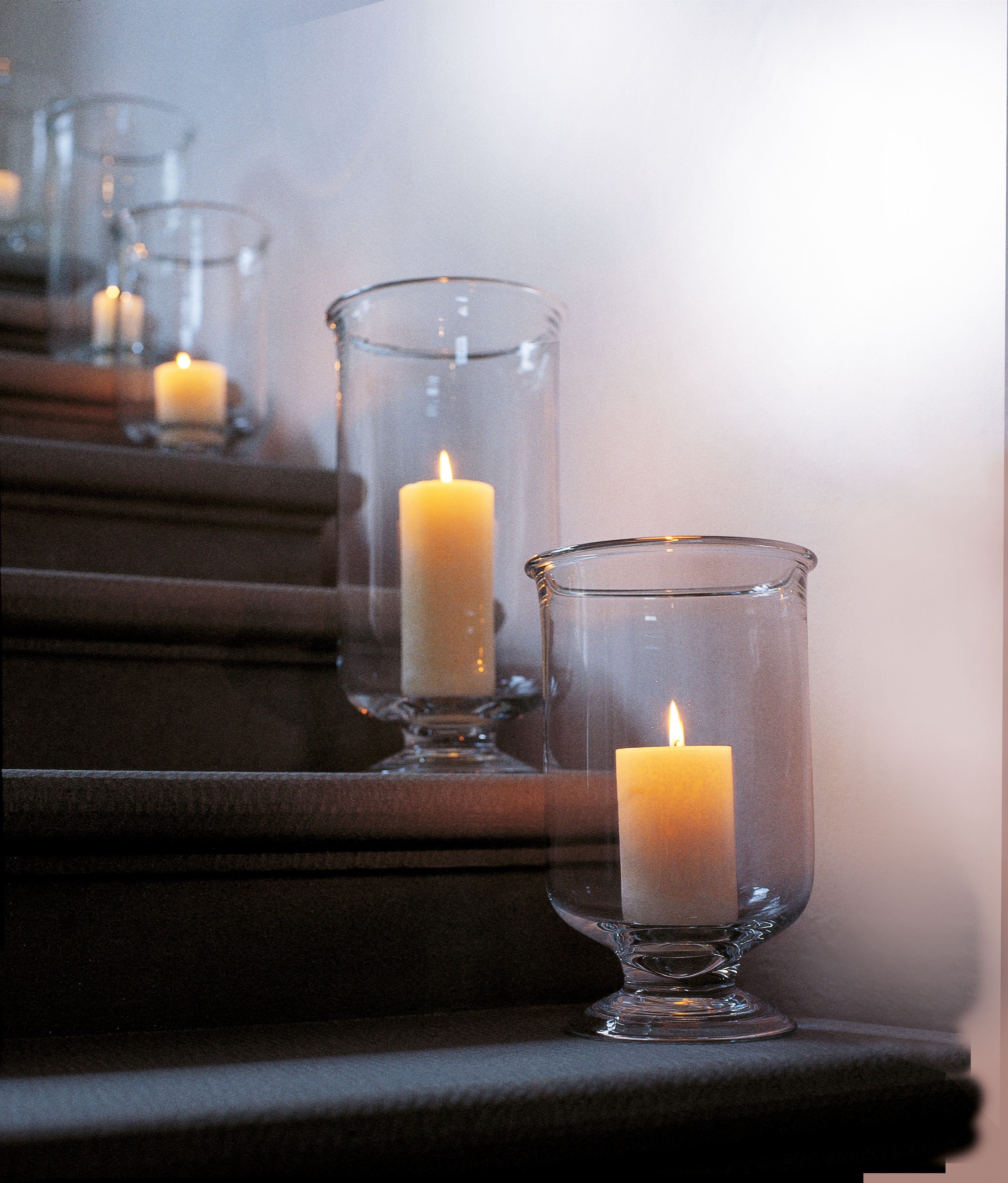 IVV Italian Glass - Lantern Candle Holder H.36 Cm Clear