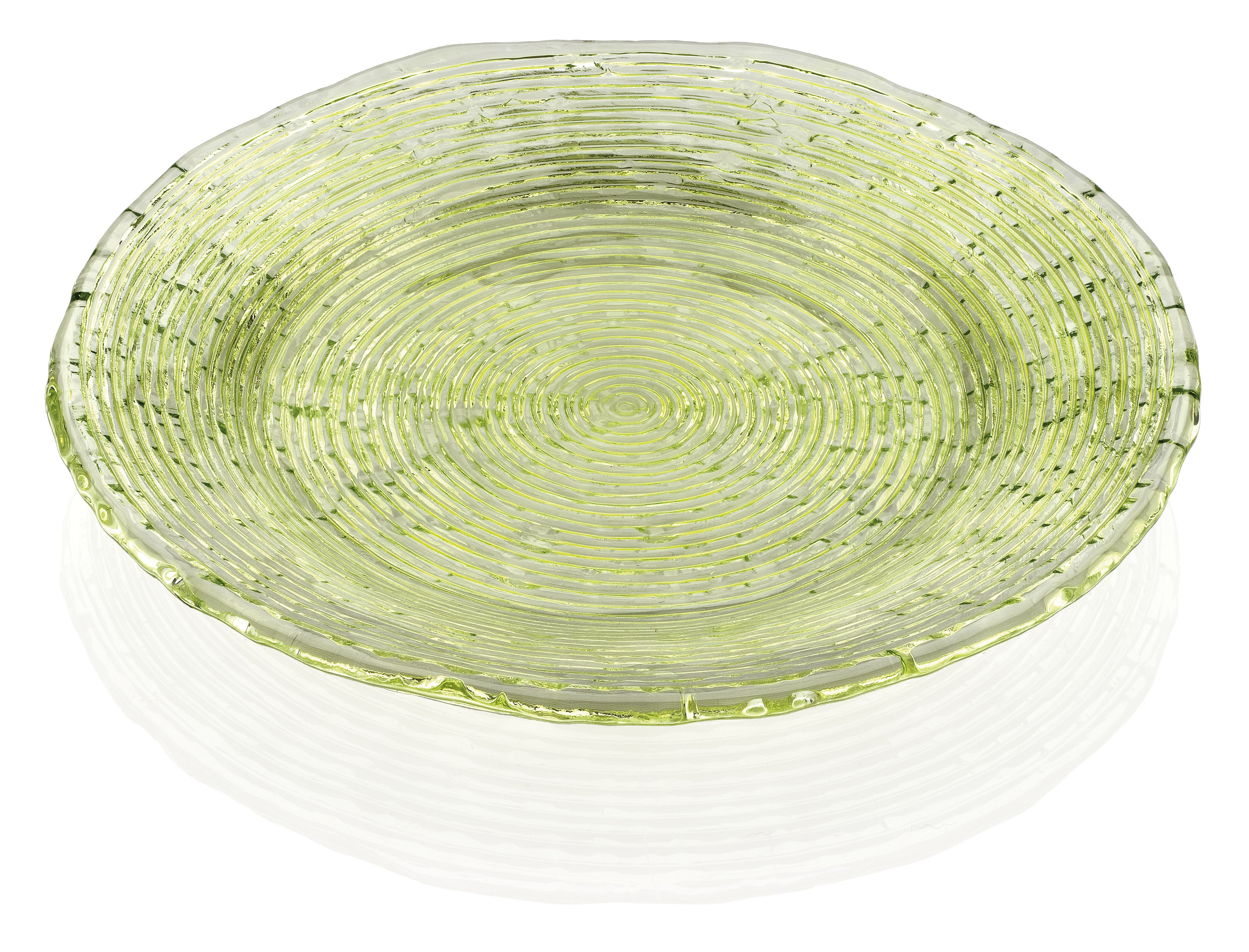 IVV Italian Glass - Multicolour Plate - Green