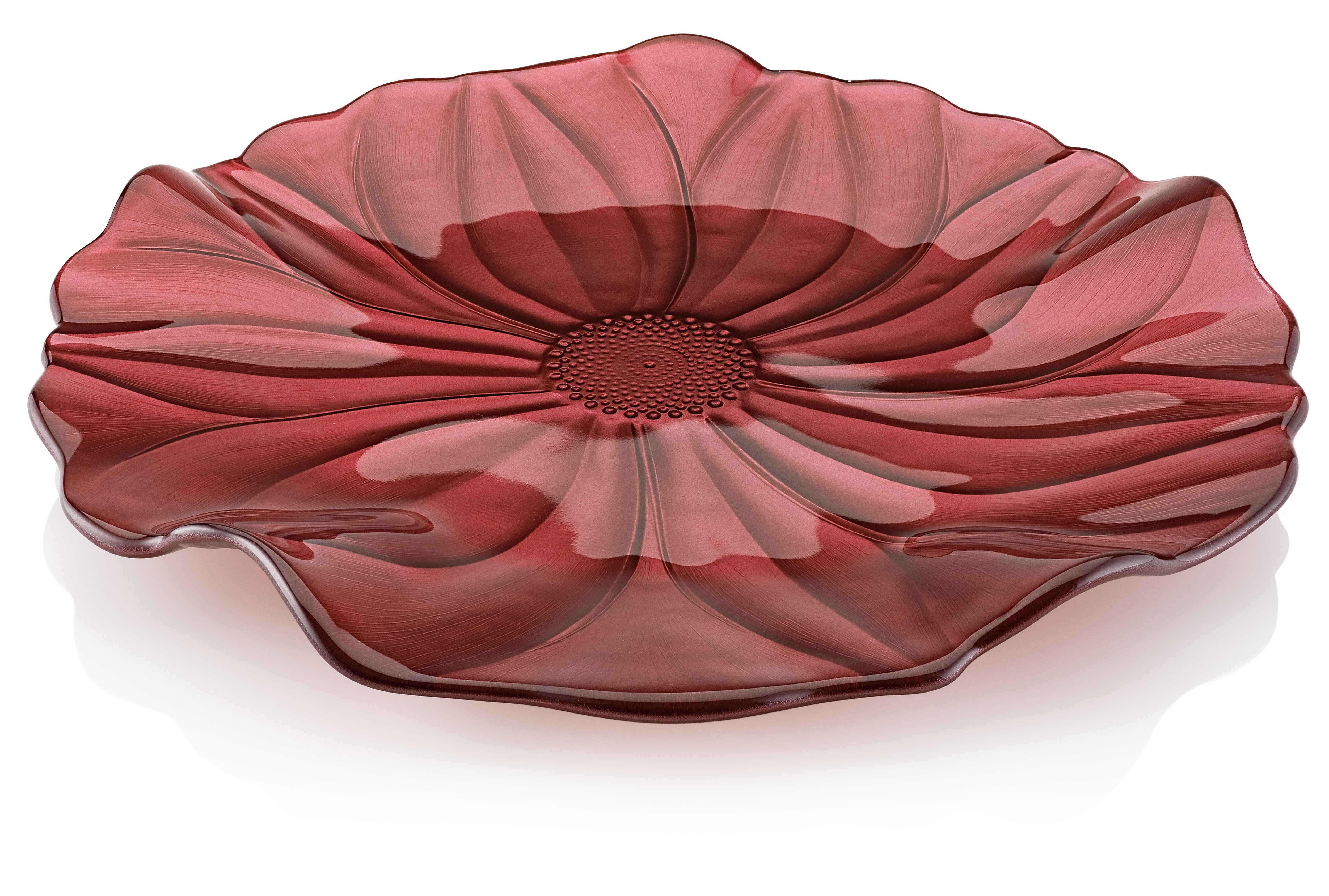 IVV Italian Glass - Magnolia Platter - Red