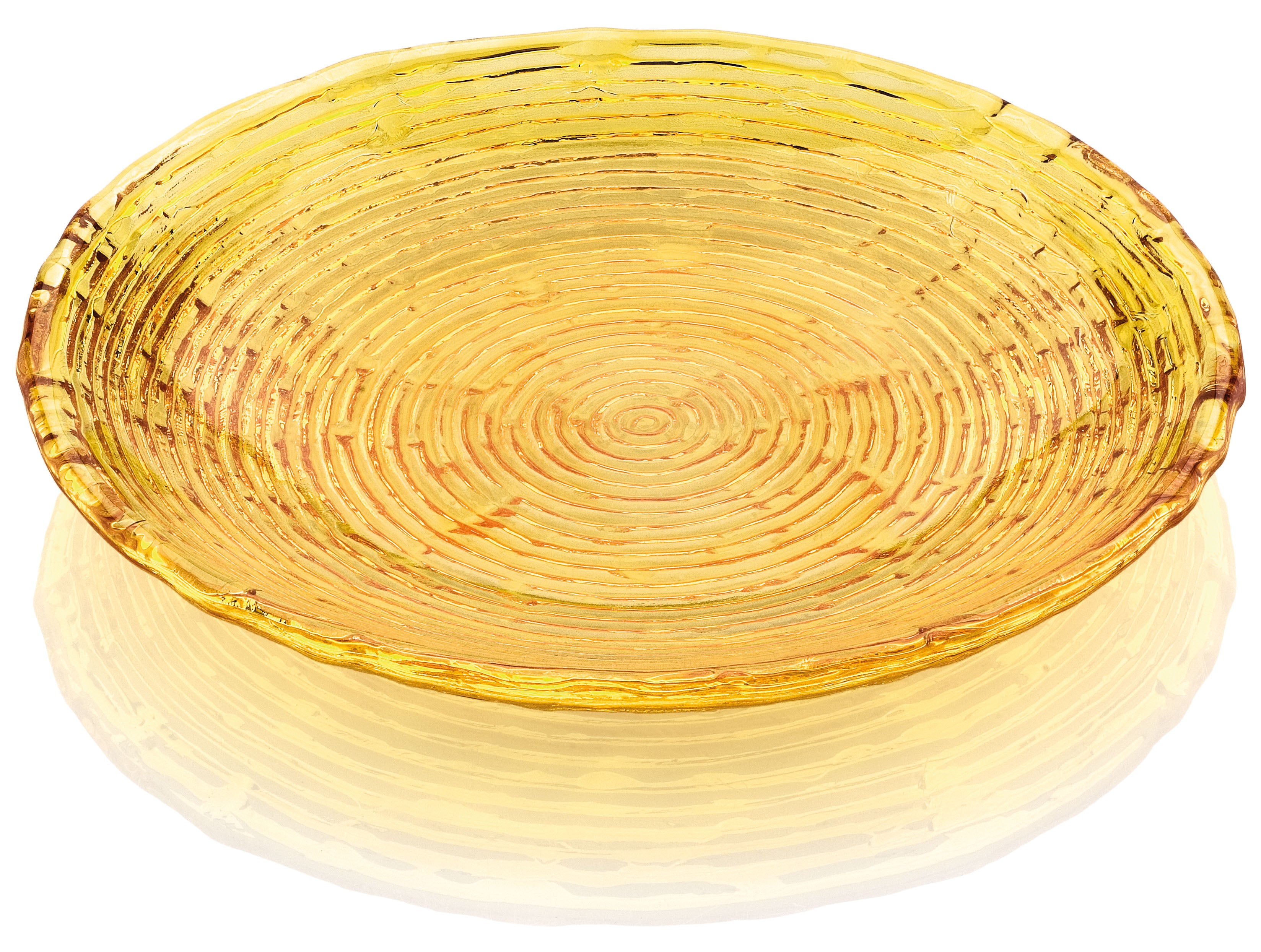 IVV Italian Glass - Multicolour Plate - Amber