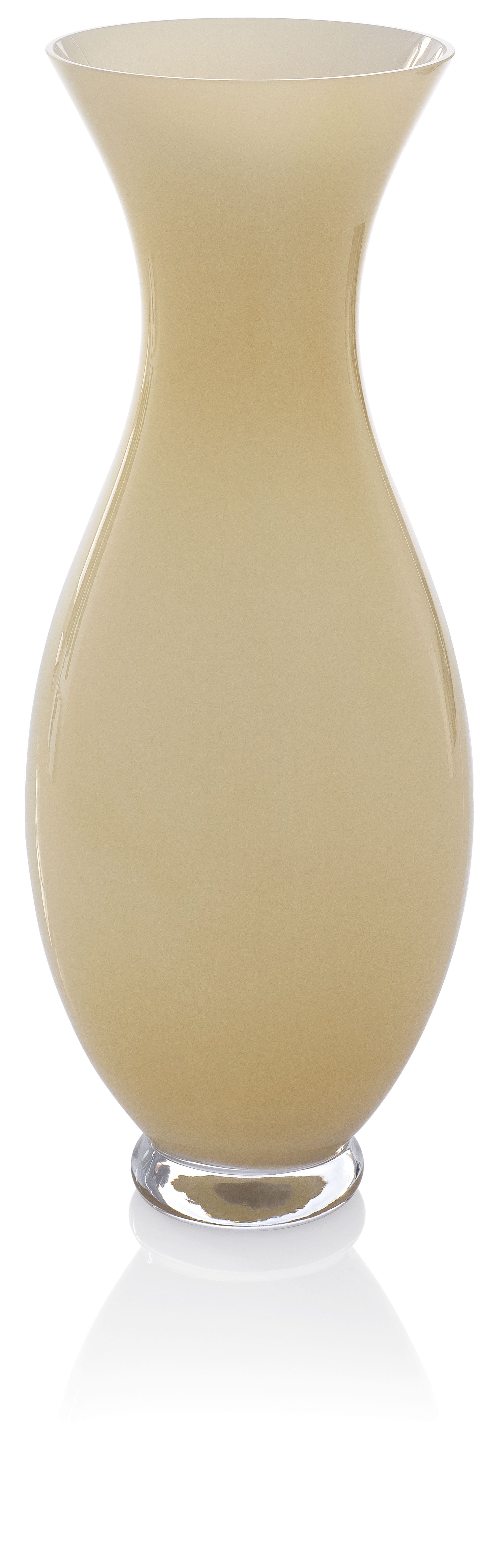 IVV Italian Glass- Apollonia Vase - Beige