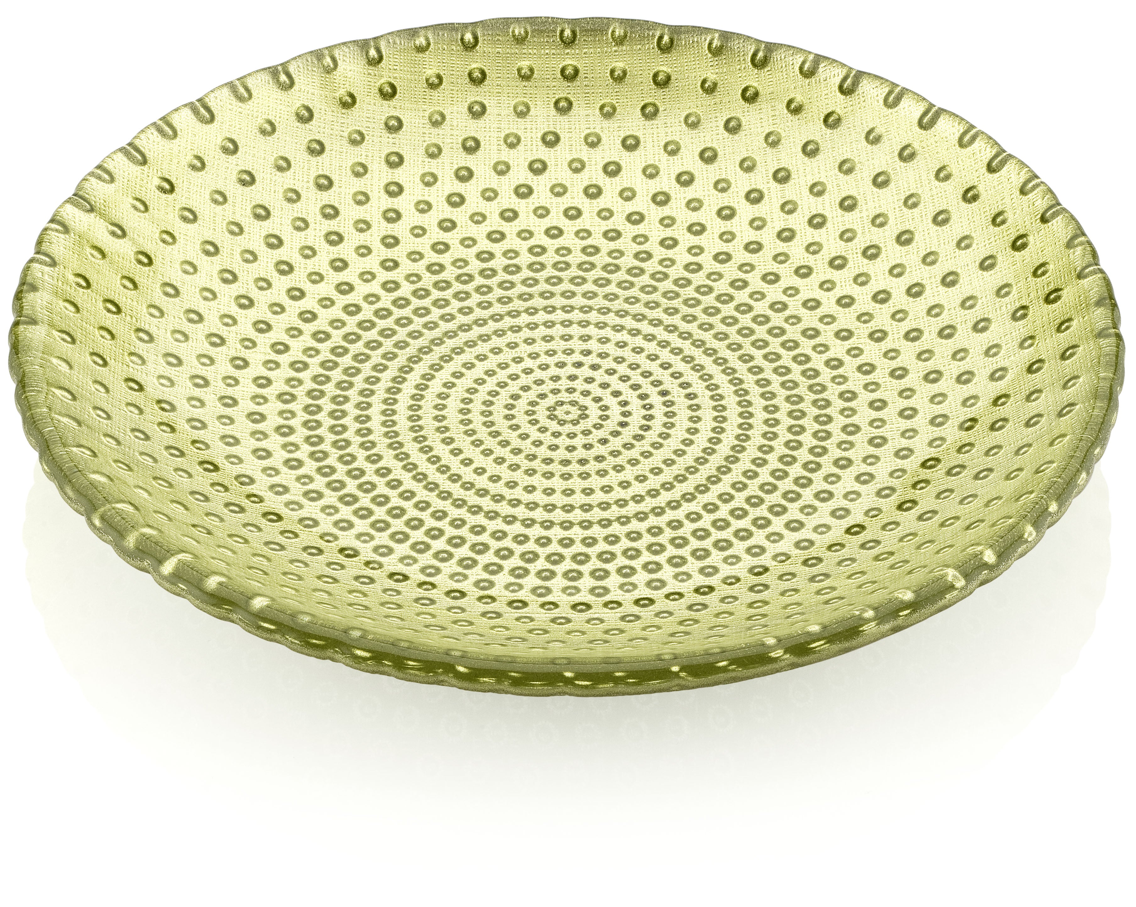 IVV Italian Glass - Sweet Plate 22cm - Green