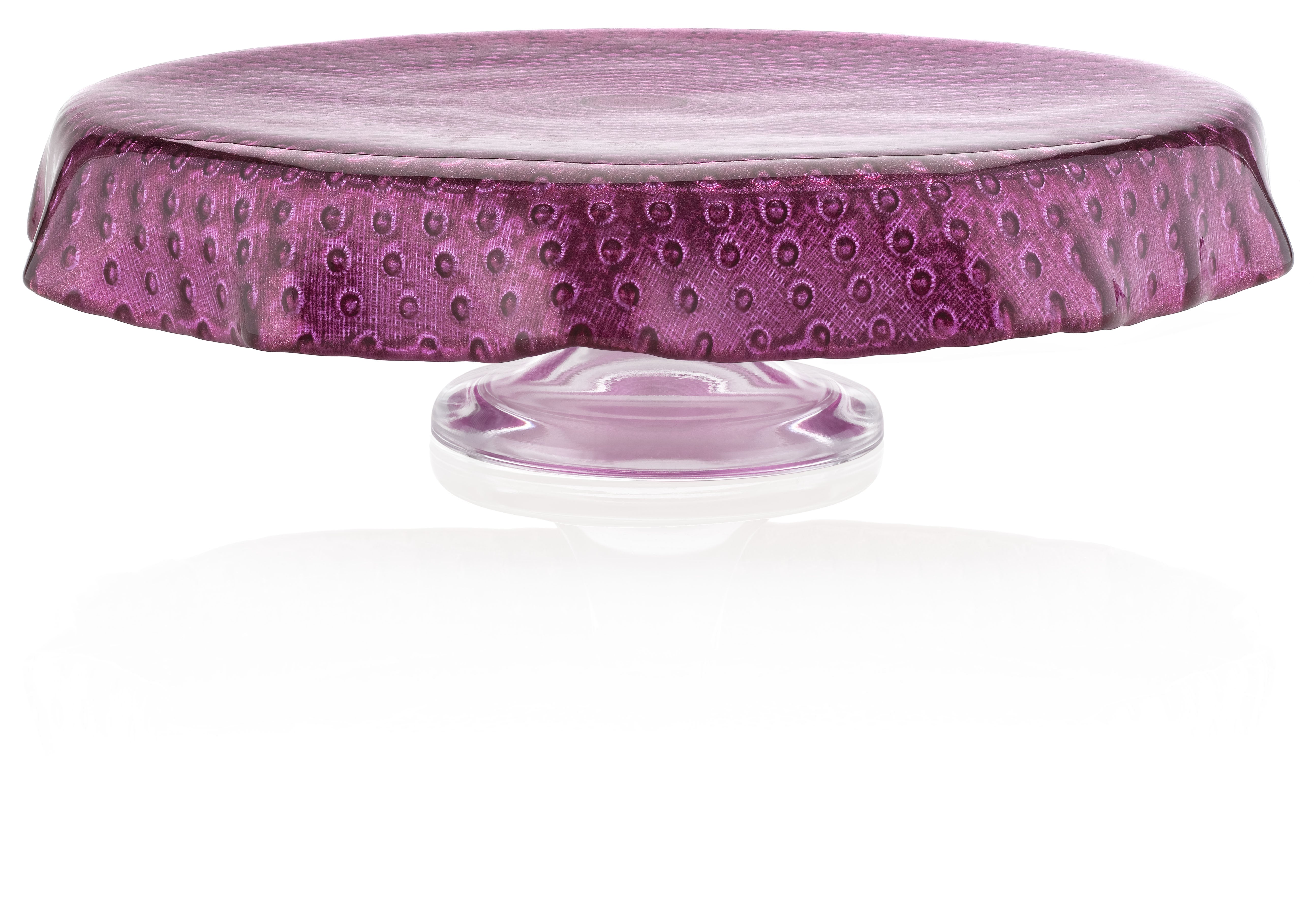 IVV Italian Glass - Sweet Footed Cake Plate - Purple