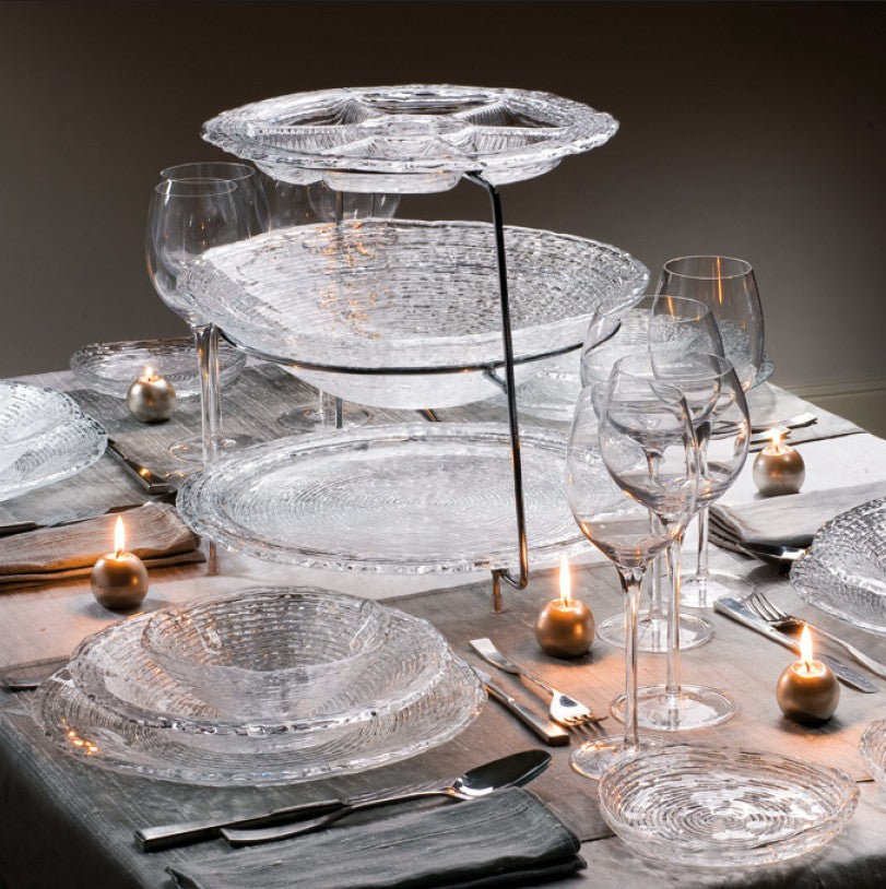 IVV Italian Glass - Wave Plate - Clear