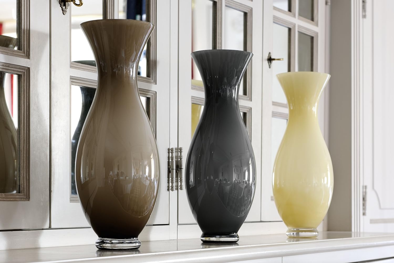 IVV Italian Glass - Apollonia Vase - Grey