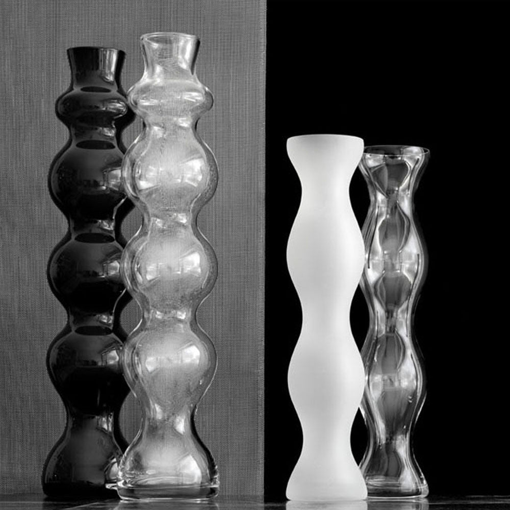 IVV Italian Glass - Style Vase - White Frosted