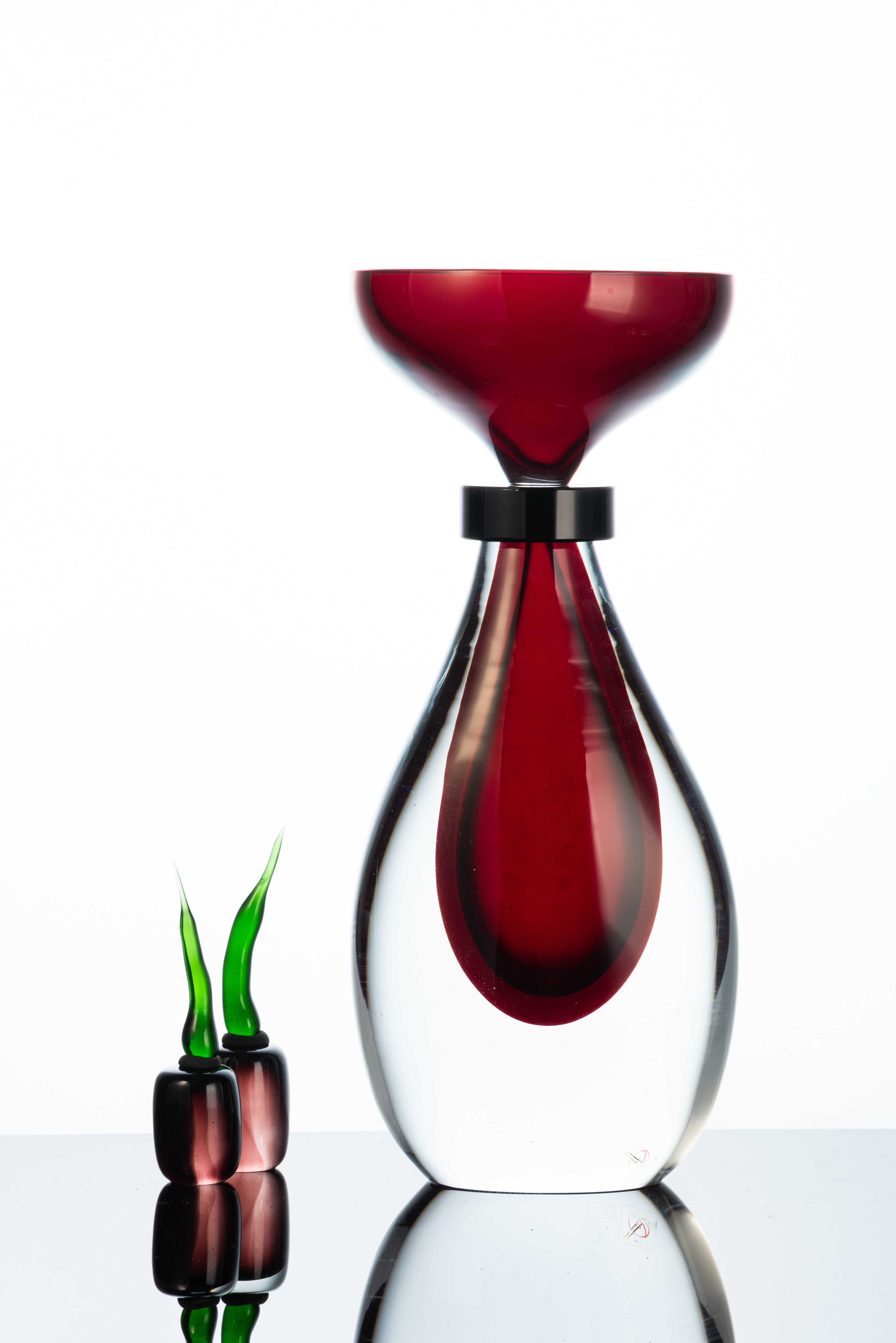 Formia Murano - Mila Glass Vase Tall - Red